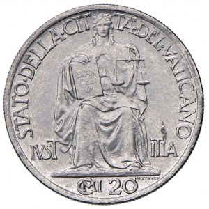 Vaticano - Pio XII (1939-1958) 20 Centesimi 194...