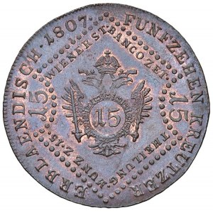 Autriche - François Ier (1804-1835) 15 Kreuzer 1807 S...