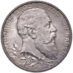 Germania - Baden Friedrich I (1852-1907) 5 Ma...
