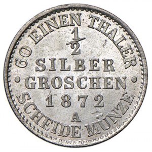 Allemagne - Prusse Wilhelm (1861-1888) 1/2 Si...