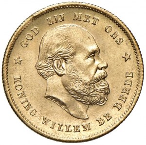 Netherlands - Wilhelm III (1849-1890) 10 Gulden 1889...