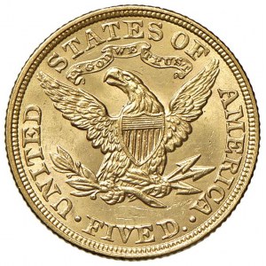 USA - 5 Dollari 1900 Philadelphia - KM 101 Au 8...