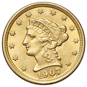 USA - US$2.5 1907 Philadelphia - KM 72 Au ...