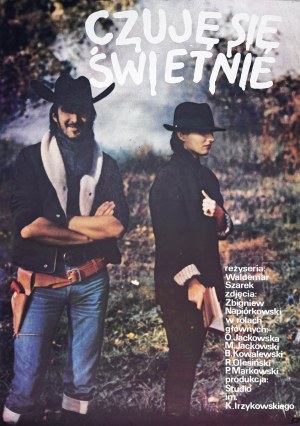Czuje się świetnie, plakat filmowy, 1983