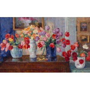 Zofia Albinowska-Minkiewiczowa (1886-1972), Martwa natura w dzbankach i flakonach