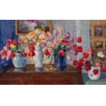 Zofia Albinowska-Minkiewiczowa (1886-1972), Still life in jugs and flacons