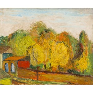 Stanislaw Rodziński (1940-2021), Landscape with Architecture