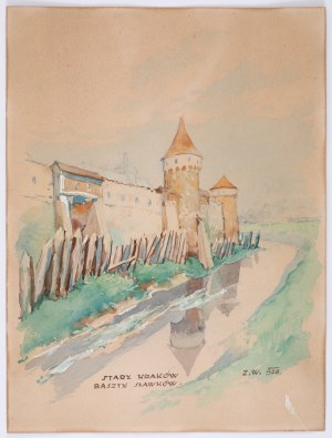 Zygmunt Wierciak (1881-1950), Starý Krakov. Sławkowské věže, 1928