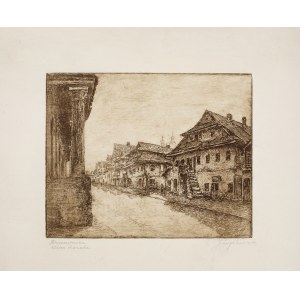 Józef Pieniążek (1888-1953), Krzemieniec. Rue Szeroka, 1926