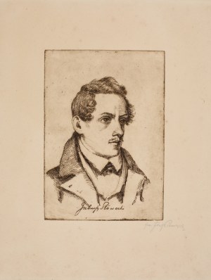 Józef Pieniążek (1888-1953), Portret Juliusza Słowackiego, lata 20. XX w.