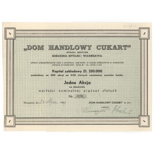 Dom Handlowy CUKART, 500 zł 1939