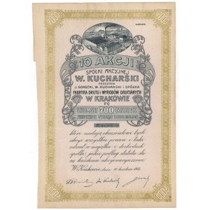 J. Gorecki, W. Kucharski and Ska Factory of Metal Products, Em.3, 10x 700 mkp 1923