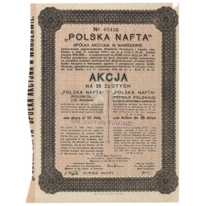 POLSKA NAFTA Sp. Akc., 25 zł - imienna