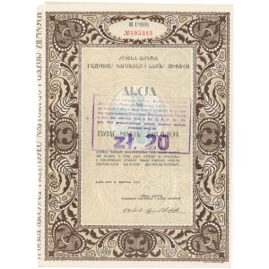 Akc. Company of the Oil and Natural Gas Industry, Em.3, 1,000 mkp 1922