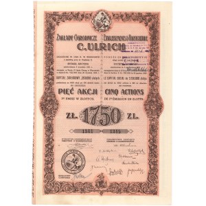 Horticultural Works C. URLICH, Em.1, 5x 350 zl.