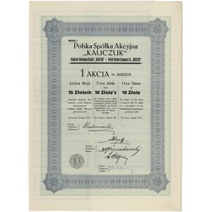 Poland Sp. Akc. KAUCZUK, Em.1, 10 zloty 1927