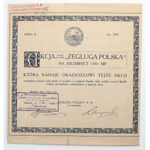 ŻEGLUGA POLSKA w Krakowie, Ser.II, 700 mkp 1920 - na okaziciela