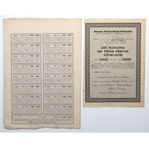 Union Stock Bank and French-Belgian-Polish Bank - set (2pcs)