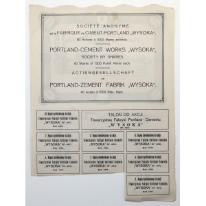 Tow. Fabryk Portland-Cementu WYSOKA, 2 listopada 1923, 40x 1.000 mkp