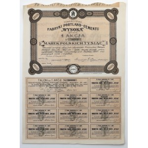 Tow. Fabryk Portland-Cementu WYSOKA, 2 listopada 1923, 1.000 mkp