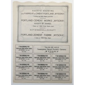 Tow. Fabryk Portland-Cementu WYSOKA, 2 listopada 1923, 1.000 mkp