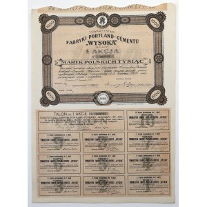 Tow. Fabryk Portland-Cementu WYSOKA, 2 listopada 1923, 1.000 mkp
