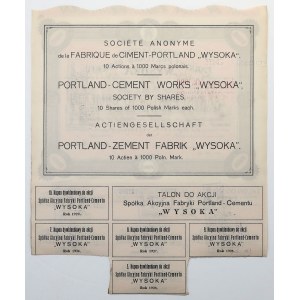 Tow. of Portland-Cement Factories WYSOKA, December 1, 1920, 10x 1,000 mkp