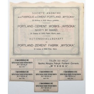 Tow. of Portland-Cement Factories WYSOKA, December 1, 1920, 10x 1,000 mkp
