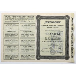 SPRING Portland Cement Factory, 10x 100 zloty 1932