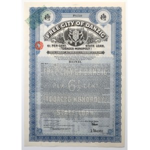 Gdansk, Tobacco Monopoly, £50 1927