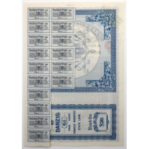 Gdansk, Tobacco Monopoly, £50 1927