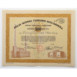 Kościańska Sugar Factory, 500 zl. 1930