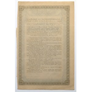 5% Konwersyjna Poż. Kolejowa 1926, Obligacja na 600 zł