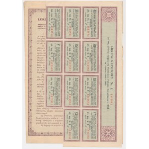 5% Fire. Conversion 1926, Bond for PLN 1,000 - with coupon sheet