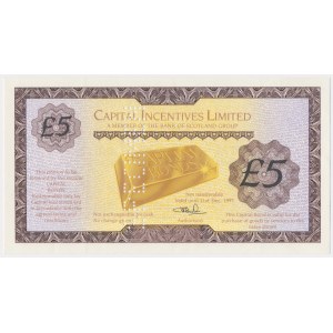 Capital Incentives Limited, SPECIMEN 5 Pounds 1997