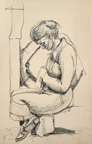 Zdzisław Cyankiewicz Cyan (1912-1981), Bez tytułu (Siedząca)