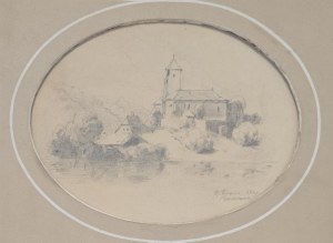 Stanisław Ignacy Poraj Fabijański (1865-1947), Kościół nad wodą, Monachium 1889