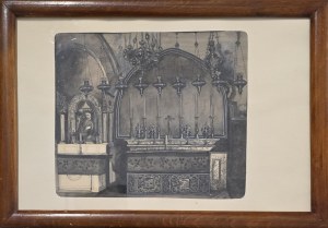 Jan Matejko (1838-1893), Jerozolima. Bazylika Grobu Świętego - Kalwaria, ołtarz łaciński, 1869