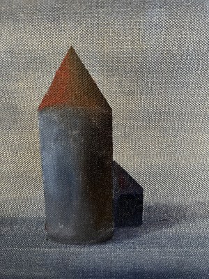 Dariusz Mlącki, obraz z kościołkiem, 2016