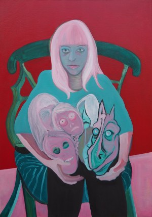 Anita Machura, Autoportret z maskami, 2021