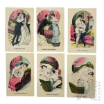 According to Édouard-Henri Avril (1849-1928) - Cycle of Erotic Postcards of Instruction "Wedding Night," Russian Version (circa 1910).