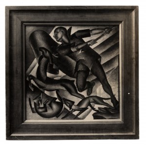 XX w. - Zbigniew Pronaszko (1885-1958), Fotografia Obrazu “Polowanie” (?)
