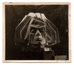 1920s. - Zbigniew Pronaszko (1885-1958), Photograph of the Design of the Adam Mickiewicz Monument in Vilnius, Head shot