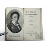 1824 r. - Książka Nikołaj Karamzin, “Historya Państwa Rossyiskiego”, T. I, tłum. Grzegorz Buczyński, Druk u Zawadzkiego i Węckiego, Warszawa