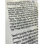 Judaica Ręcznie Kaligrafowany Zwój ze Skóry Jagnięcej - Tora, Księga Liczb, Rozdziały 7-10
