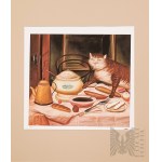 Fernando Botero ANGULO (1932-2023), Śniadanie kota