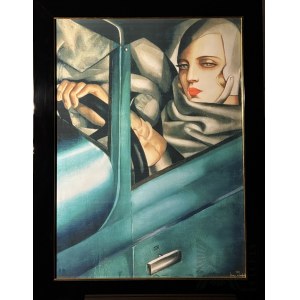 Tamara LEMPICKA (1898 - 1980), Autoprtret in a green Bugatti
