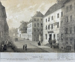 Napoleon ORDA (1807-1883), - Grafika Karta z Albumu Widoków Księstwa Poznańskiego i Prus Zachodnich: Toruń (Dom Mikołaja Kopernika)