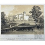 Napoleon ORDA (1807-1883), - Grafika Karta z Albumu Widoków Księstwa Poznańskiego i Prus Zachodnich: Pałac w Miłosławiu