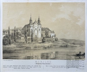 Napoleon ORDA (1807-1883), - Grafika Karta z Albumu Widoków Księstwa Poznańskiego i Prus Zachodnich: Mogilno, Klasztor Benedyktynów